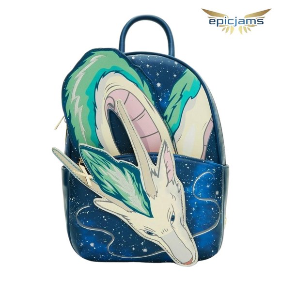 Studio Ghibli Handbags - Studio Ghibli Spirited Away Haku Dragon Stars Mini Backpack